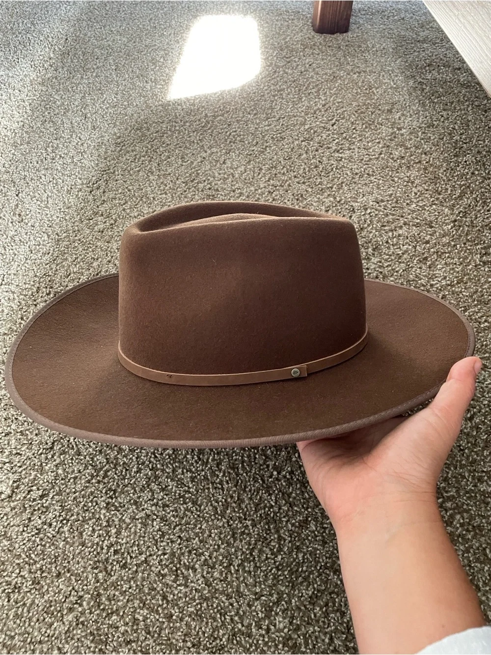 Andy Auburn Dark Brown Country Hat
